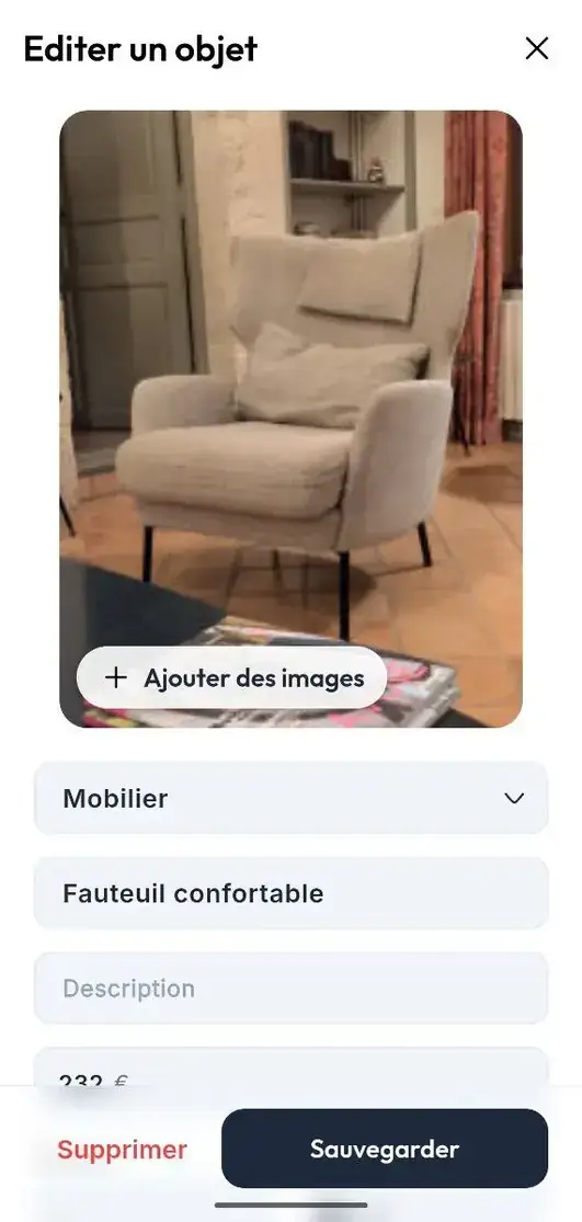 Inventaire simplifié